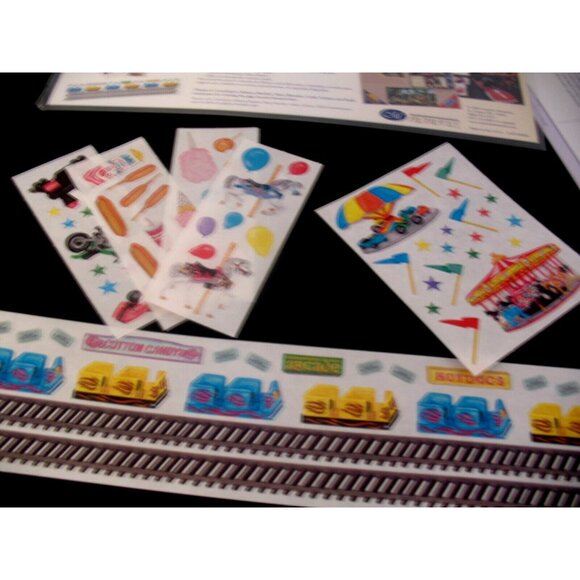 Amusement Park Stickers, Carta Bela FARMHOUSE SUMMER SCRAPBOOKING KIT, - Picture 2 of 9